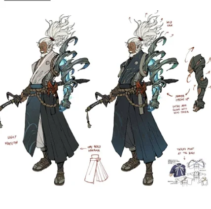 日式角色服装与武器参考